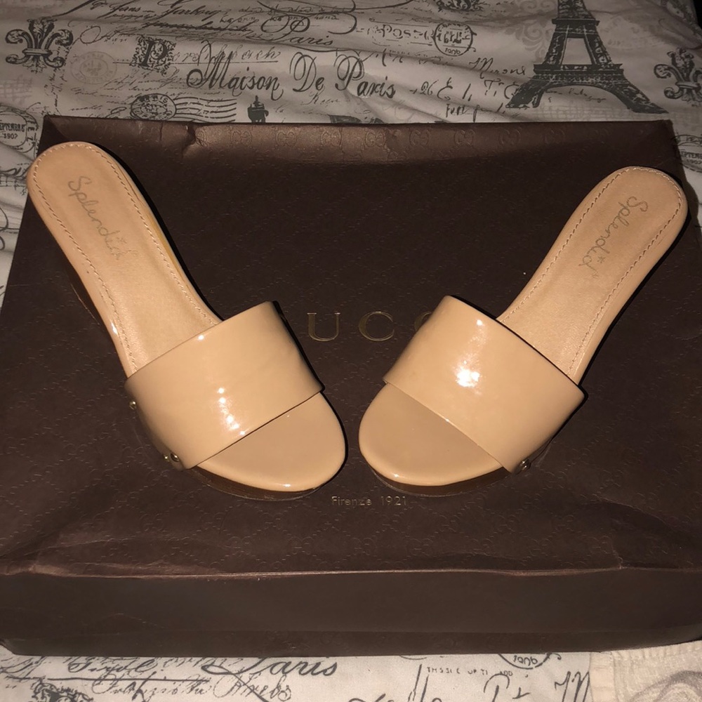 Patent leather wedges 9.5